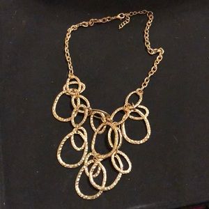 Gold statement necklace